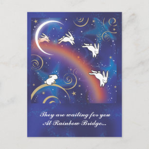 ÜBER DER RAINBOW-BRÜCKE POSTKARTE