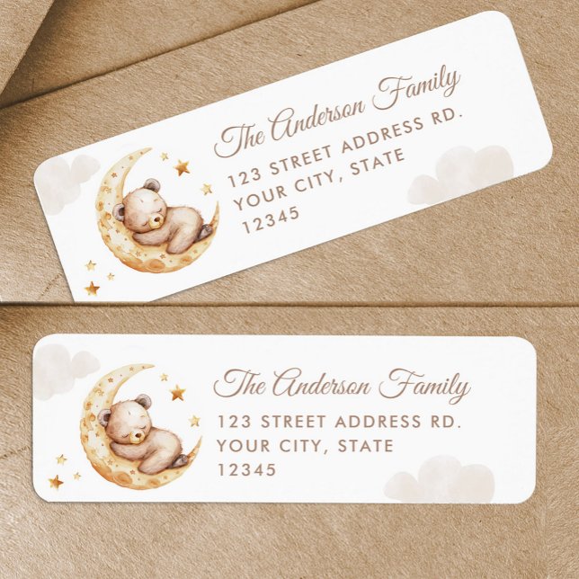 Über der Rücksendeadresse des Mondteddy-Bären (Von Creator hochgeladen)