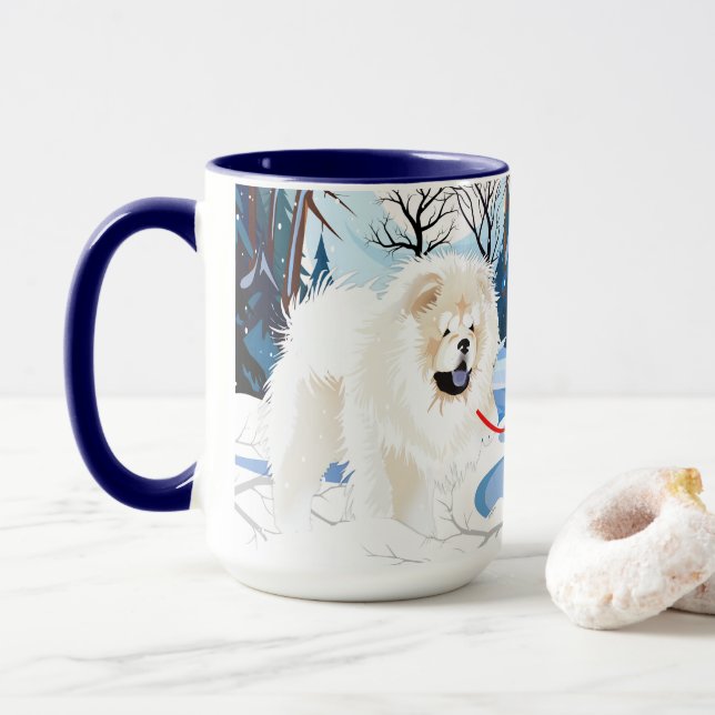 ÜBER DER Tasse DER Creme Chow (Mit Donut)