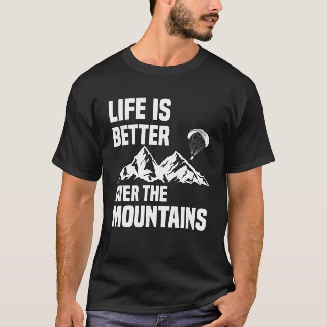Über die Berge T-Shirt (Vorderseite)