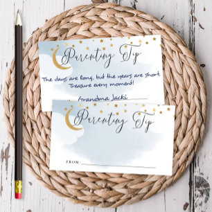 Über die Blue-Kinderkarte des Mondes Tipp Jar Begleitkarte