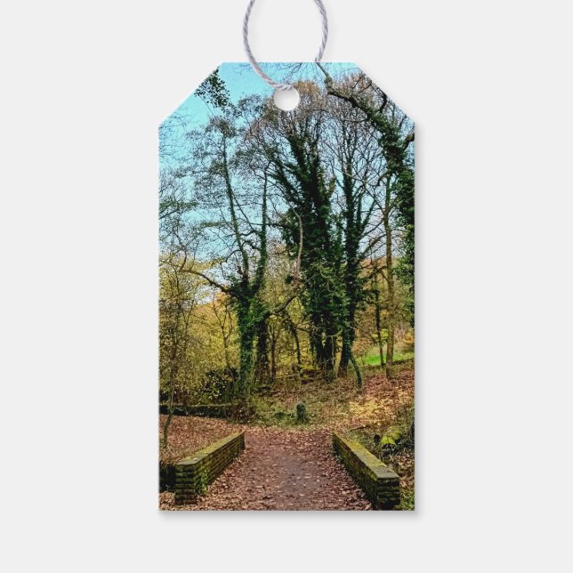 Über die Brücke Geschenkanhänger (Vorderseite)