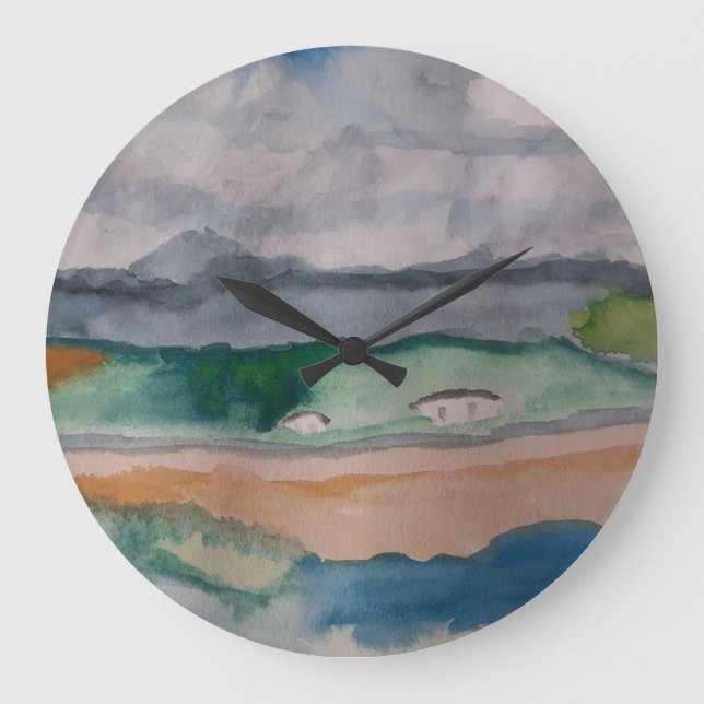 Über die Bucht Große Wanduhr (Vorderseite)