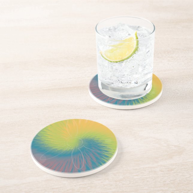 Über die Gefärbte Krawatte Getränkeuntersetzer (Seite)