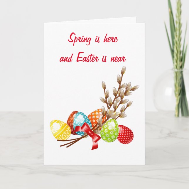 "ÜBER DIE MEILEN" FÜR "OSTERE" FEIERTAGSKARTE (Vorderseite)