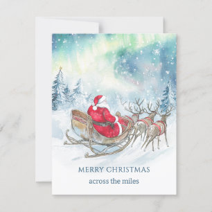 Über die Miles Santa Reindeers Sleigh Weihnachten