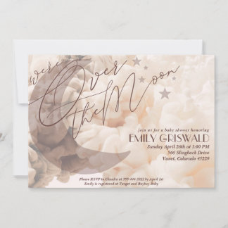 Über die Mond Gender Neutral Baby Dusche laden Einladung