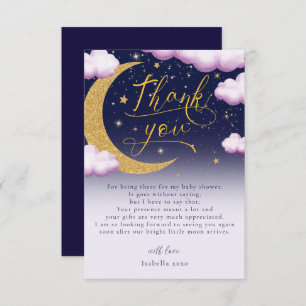 Über die Mond Girl Babydusche Danke