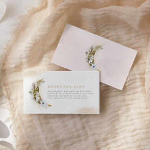 Über die Moon Boho Bücher für die Babyverpackungsk Begleitkarte