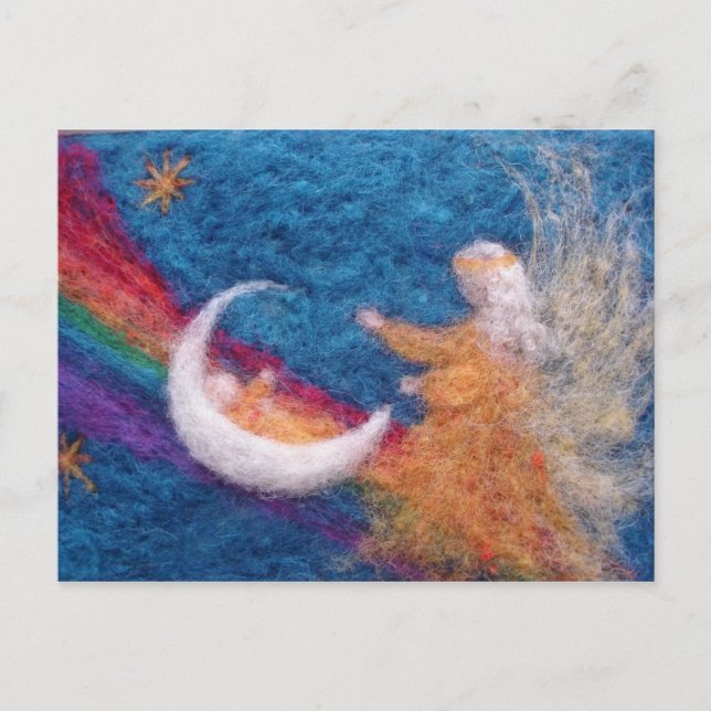 Über die Regenbogenbrücke Postkarte (Vorderseite)