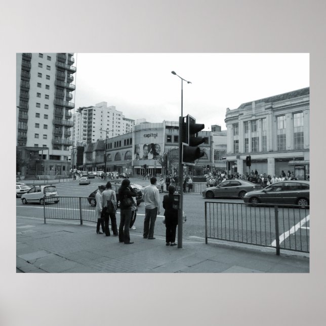 Über die Straße Poster (Vorne)