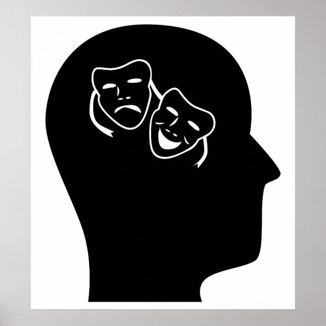 Über Drama nachdenken Poster (Vorne)