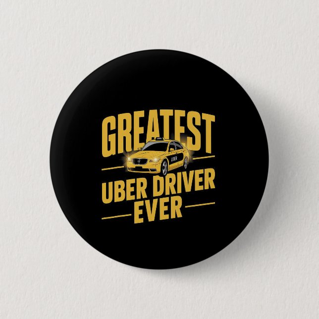 Uber Driver Eber Uber Driver Funny 1 Button (Vorderseite)