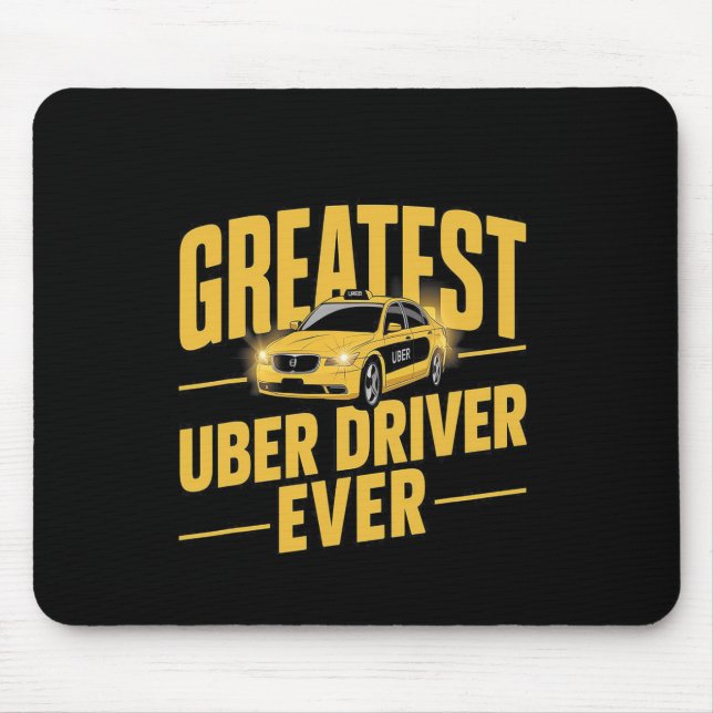 Uber Driver Eber Uber Driver Funny 1 Mousepad (Vorne)