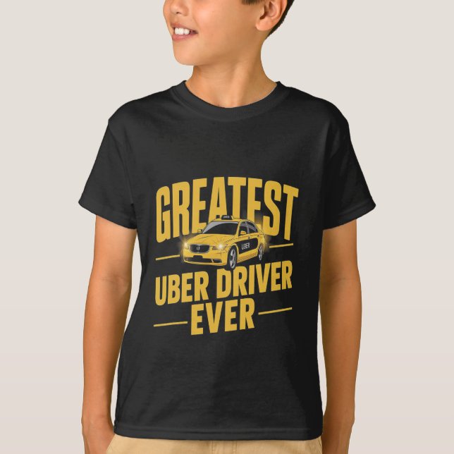 Uber Driver Eber Uber Driver Funny 1 T-Shirt (Vorderseite)