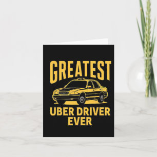 Uber Driver Eber Uber Driver Funny 3 Karte