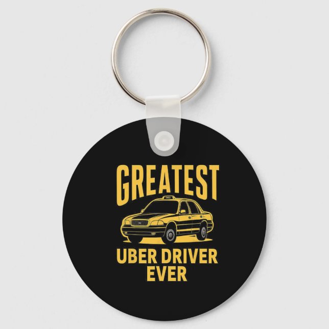 Uber Driver Eber Uber Driver Funny 3 Schlüsselanhänger (Vorderseite)