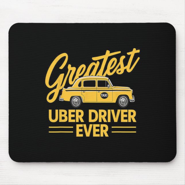 Uber Driver Eber Uber Driver Funny 4 Mousepad (Vorne)