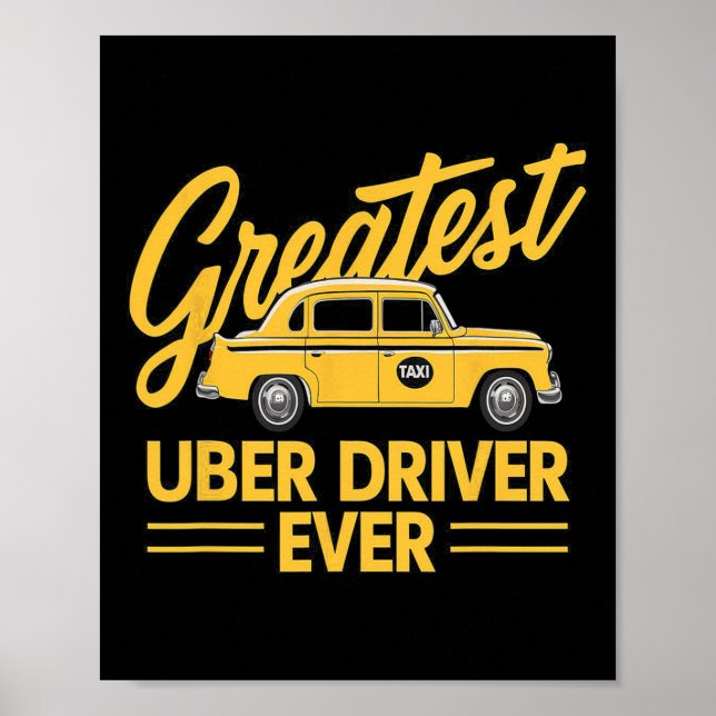 Uber Driver Eber Uber Driver Funny Poster (Vorne)