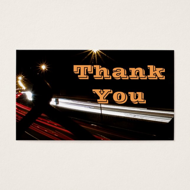 Uber Eats Order Danke Business Card (Vorderseite)