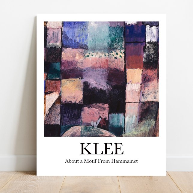 Über ein Motiv aus Hammamet von Paul Klee Poster (Klee's masterpiece "About a Motif From Hammamet" on YOUR wall!  Museum-quality poster)