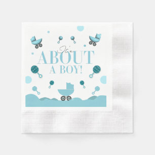 Über eine Baby-Dusche laden Sie ein Geschenkbeutel Serviette