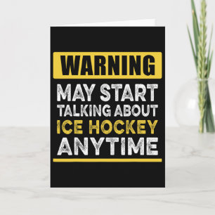 Über Eishockey sprechen, wann immer lustig Eishock Karte