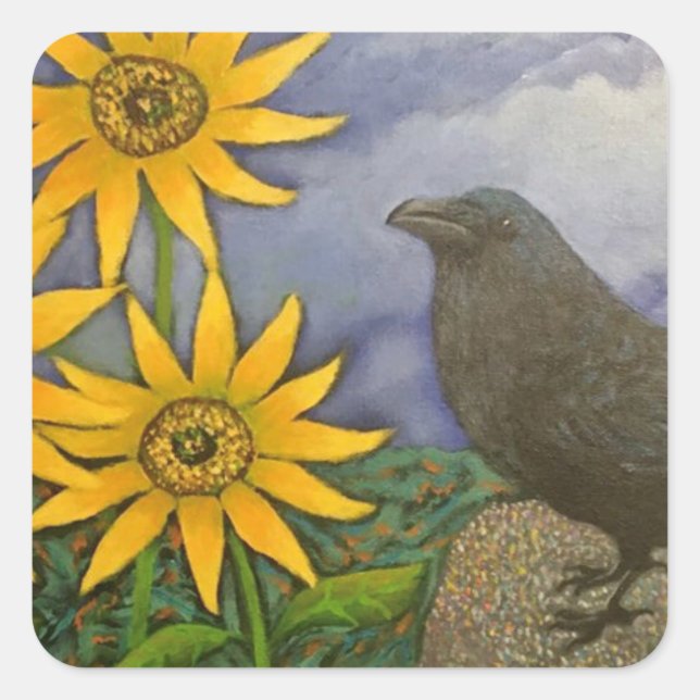 Über etwas zu reden quadratischer aufkleber (Vorderseite)