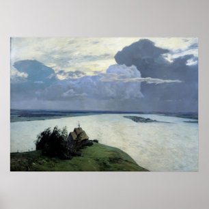 Über ewige Stille von Isaac Levitan Poster