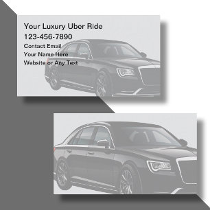 Uber Fahrdienst Visitenkarte