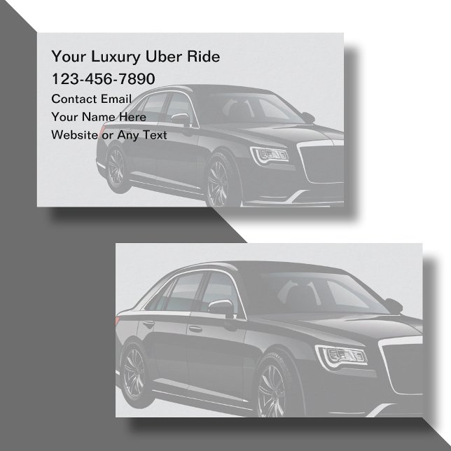 Uber Fahrdienst  Visitenkarte (Von Creator hochgeladen)