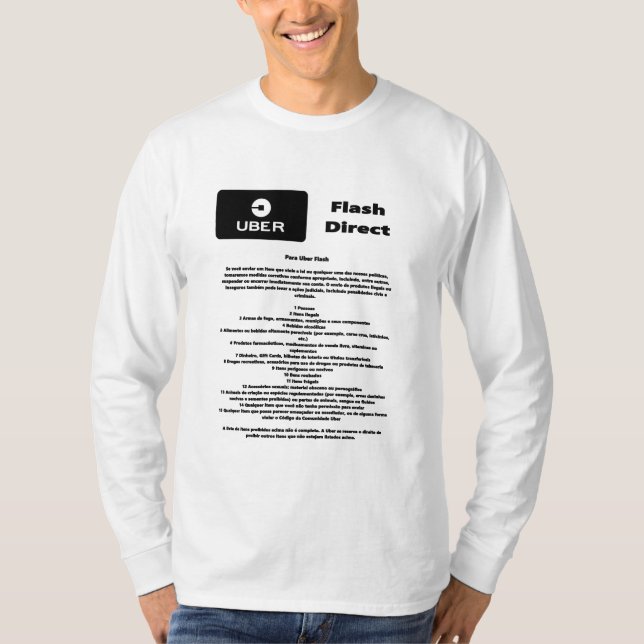 Uber Flash Direct Diretrizes T-Shirt (Vorderseite)