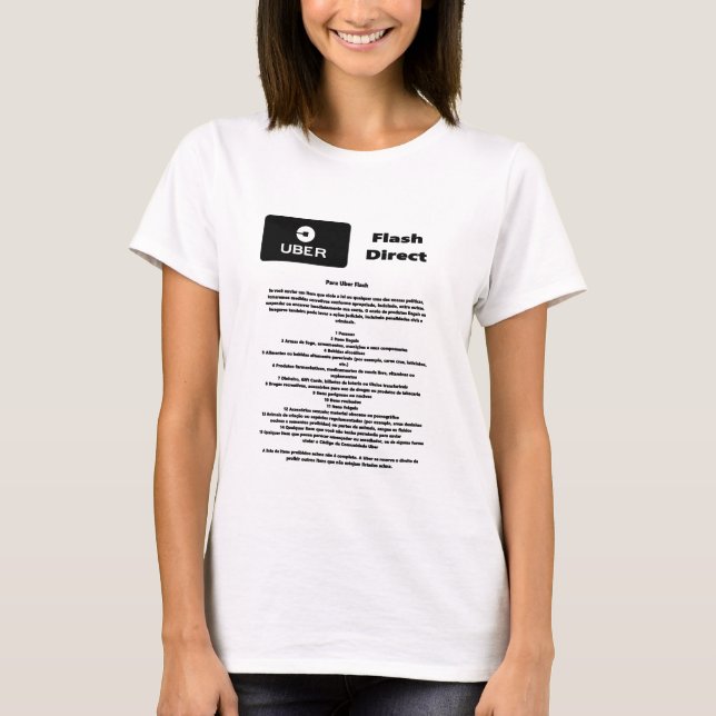 Uber Flash Direct Diretrizes T-Shirt (Vorderseite)
