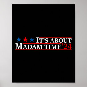 Über Frau Time Harris 2024 Kamala Childless Cat Poster