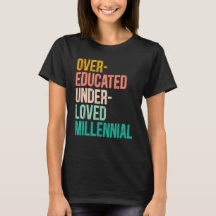 Über Gebildete unter dem geliebten Jahrtausend 197 T-Shirt