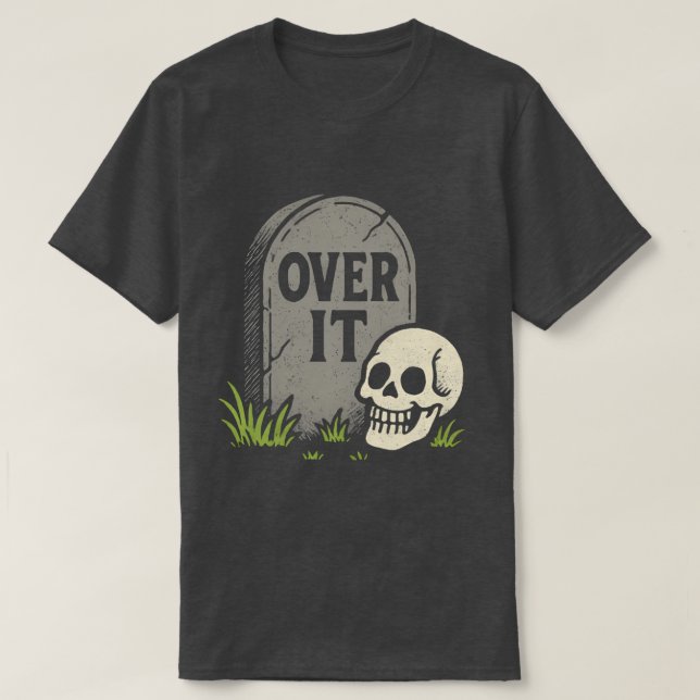 Über Grabstein Shirt (Design vorne)