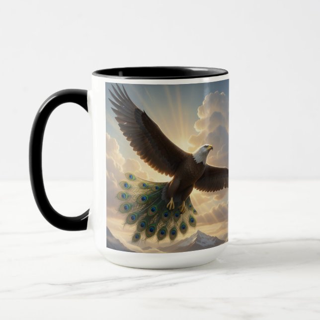 Über Grenzen hinausfliegen Tasse (Links)