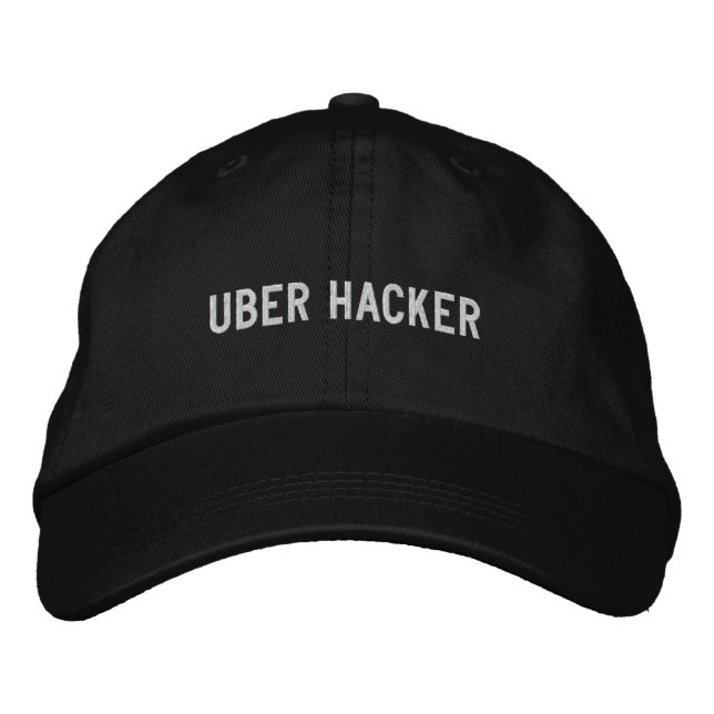 Uber Hacker Bestickte Kappe (Vorderseite)