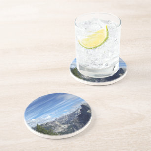 Über halber Haube Untersetzer