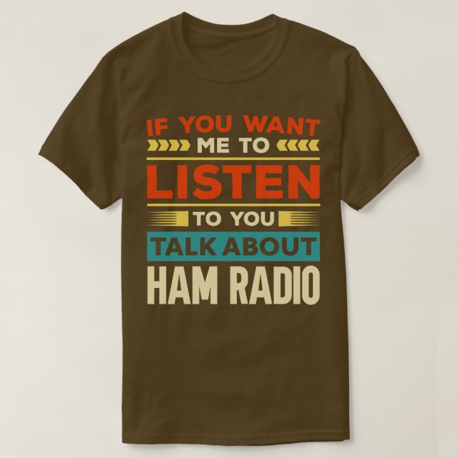 Über Ham Radio reden T-Shirt (Design vorne)