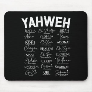 Über Hebräische Namen Gott Hebräisch Jesus Mousepad
