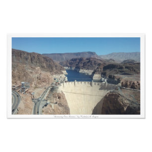 "Über Hoover schwebend," Hoover Dam Fotodruck