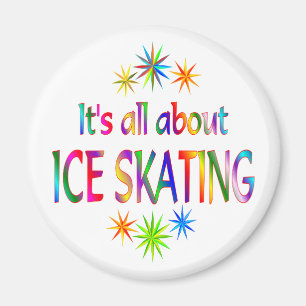 Über Ice Skaten Magnet