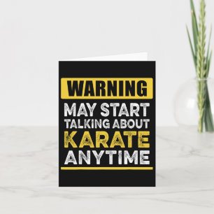 Über Karate reden immer Funny Karateka Karte