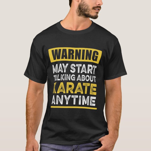 Über Karate reden immer Funny Karateka T-Shirt (Vorderseite)