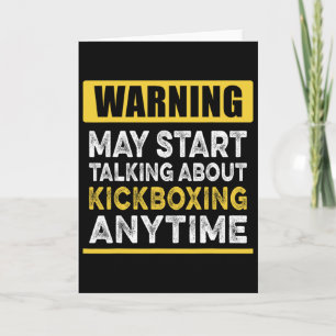 Über Kickboxen reden, wann immer Lustig Kickboxer Karte