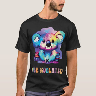 Über Koalafied Süßer Vintage-Farbiger Koala T-Shirt