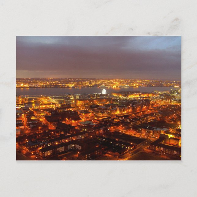 Über Liverpool bis zum Mersey & Wirral Postkarte (Vorderseite)