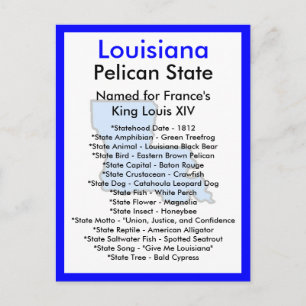 Über Louisiana Postkarte