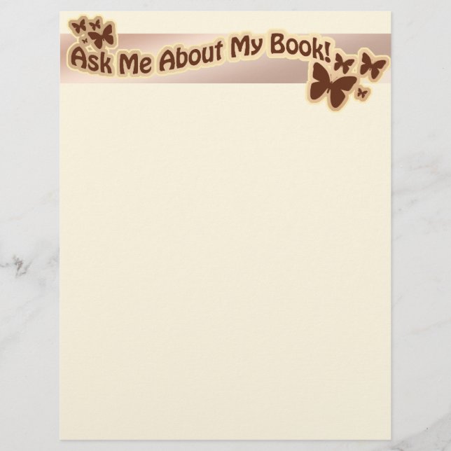 Über mein Buch Brown Flyer (Vorne)